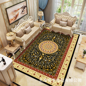 Alfombra Persa de Terciopelo Cristal de Lujo, Alfombra Moderna Suave Antideslizante para Sala de Estar y Dormitorio, Tapete Decorativo para Hogar y Hotel - Product Image 4