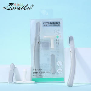 Juego de recortadores de cejas Lamella, 2 rasuradoras con cuchilla reemplazable, herramienta de maquillaje de belleza 3 en 1 para dar forma con precisión - Product Image 4