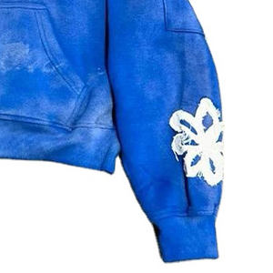 Fabricant OEM de vêtements de rue personnalisés, sweat à capuche 100% coton à épaules tombantes et à fermeture éclair surdimensionnée pour hommes - Product Image 3