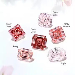 Mewah halus 925 perak <span class=keywords><strong>Platinum</strong></span> 18k putih emas pertunangan 1.55ct merah muda bentuk hati Lab tumbuh berlian cincin untuk wanita perhiasan Set - Product Image 6