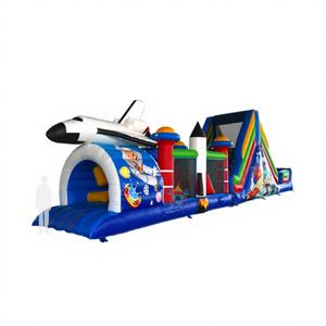 WINWAYTOYS Alquiler de Castillo Inflable de PVC con Temática Espacial y Obstáculos de Caminata Lunar Personalizado para Diversión - Product Image 1