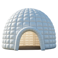 Casa de cúpula inflable de tienda duradera para acampar al aire libre, uso comercial y ventas, tienda de cúpula inflable redonda
