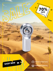 Roulement d'extrémité de tige XF6 haute précision - Autolubrifiant, revêtement PTFE, acier chromoly, résistant à la corrosion, joint sphérique <span class=keywords><strong>Heim</strong></span> - Product Image 2