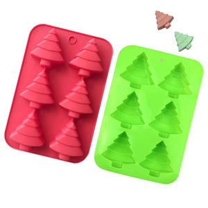 Christmas Tree <b>Silicone</b> Mold Christmas Chocolate Cake Molds Holiday Christmas Tree Candy <b>Baking</b> Fondant Molds Christmas - Product Image 3