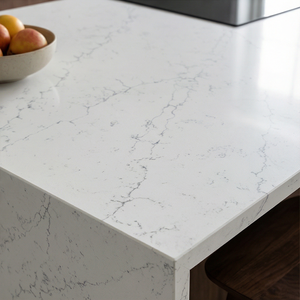 Encimera de Cocina de Cuarzo Artificial Blanco Carrara de Colorado Pulido de Alta Calidad para Superficie de Mesa de Comedor Prefabricada - Product Image 4