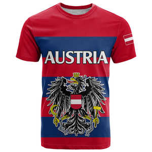 Camiseta de Fútbol de Austria 2026 para <span class=keywords><strong>Hombre</strong></span>, Cuello Redondo, Manga Corta Deportiva, Diseño de Águila Austriaca, Estampado Completo, Camiseta Cultural - Product Image 4