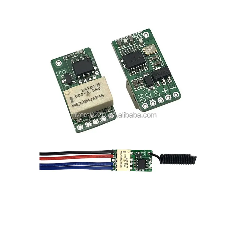 Interruptor de control remoto inalámbrico rf, Mini interruptor pequeño de transferencia de línea de circuito de microrelé, dc 3,5 v 3,7 v 9v 12v 433mhz