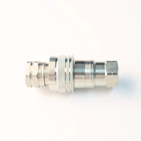 Raccord rapide hydraulique en acier au carbone de haute qualité, conforme à la norme ISO5675, filetage femelle 1/2NPT, joint à bille.