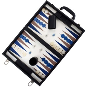 Chuyên nghiệp handmade xách tay PU da <span class=keywords><strong>backgammon</strong></span> thiết lập sang trọng cho hội đồng quản trị trò chơi melamine miếng - Product Image 2