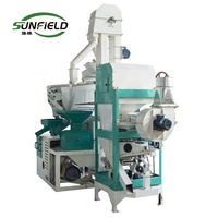 Mini moulin à riz semi-industriel automatique commercial à usage intensif Sunfield nouvel état pour les grandes exploitations