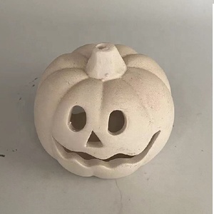 Eco-friendly Custom Halloween Hand Paint Pottery Clay Ceramic Figurines Statues Unpainted Gypsum DIY Porcelain Sculpture Figure