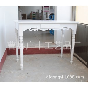 White European Style <b>Solid</b> <b>Wood</b> Dining Table Rectangle Stable Environmentally Friendly Paint Adult Use - Product Image 3