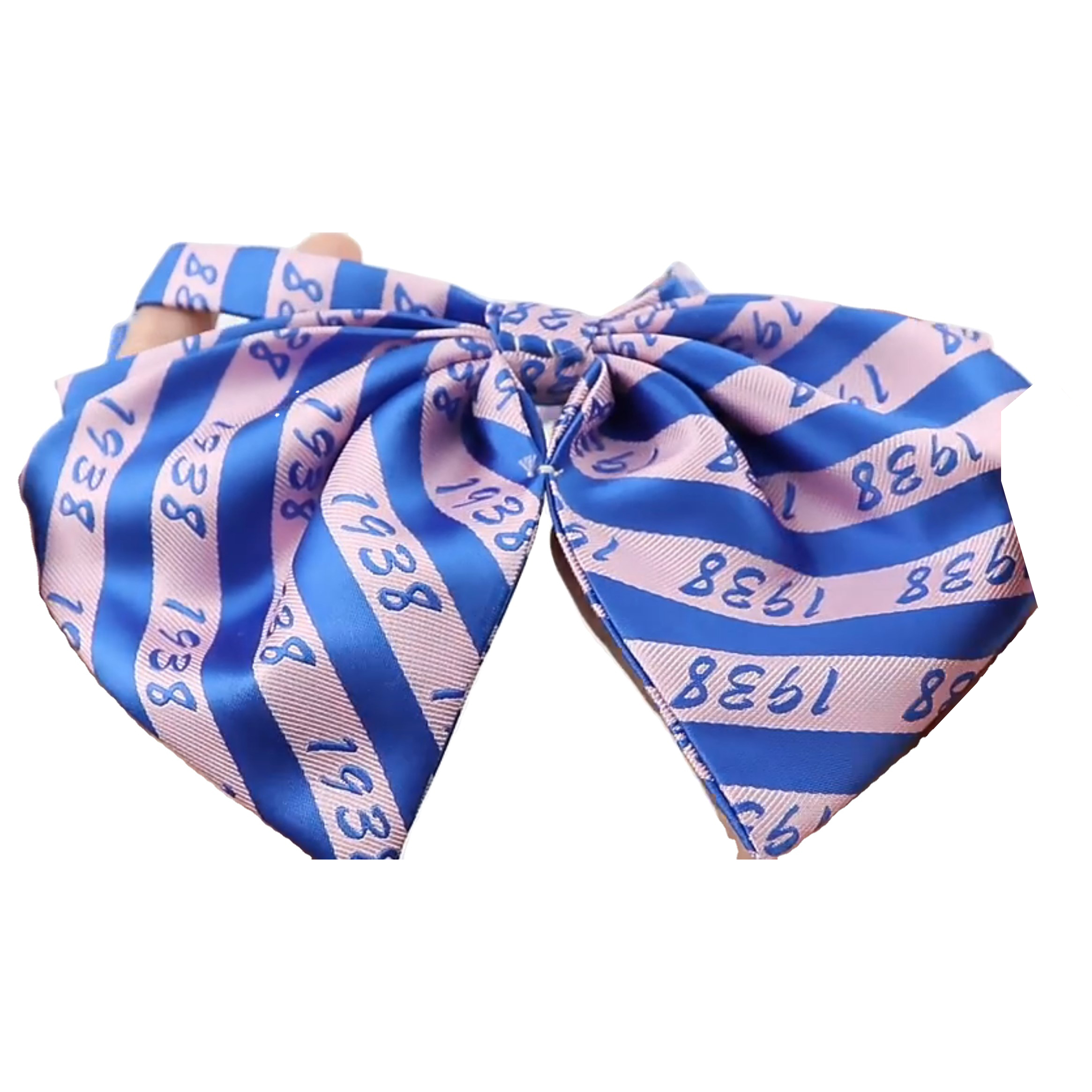 Greek JACK and JILL of America lapel PIN soror ผู้หญิง bowtie สายรัดโบว์ผ้าไหมโพลีเอสเตอร์โรงเรียน sorority bowtie