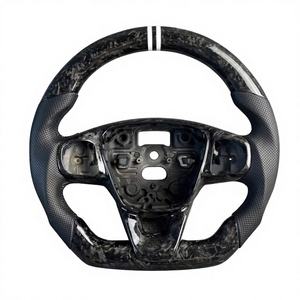 Volant de course <span class=keywords><strong>sport</strong></span> personnalisé en fibre de carbone et cuir pour Focus RS ST MK2/<span class=keywords><strong>MK3</strong></span> Série 3 G37 G35 avec surpiqûres rouges - Product Image 5