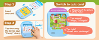 Nouvelle tablette d'apprentissage pour enfants personnalisée, matériau ABS, plusieurs cartes flash, jouet éducatif Montessori, capteur tactile, sons