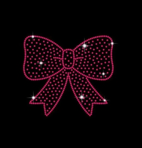 <strong>Christmas</strong> Bow Hat Rhinestone Heat Transfers Iron on Custom Designs for <strong>T</strong> <strong>Shirts</strong> Jackets DIY Fashion <strong>UK</strong> - Product Image 6