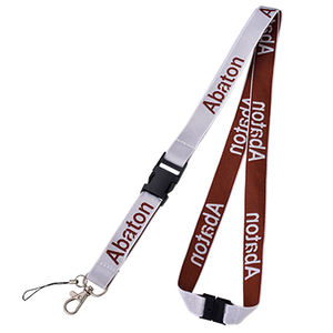 Lanière de cou en polyester tissé avec logo personnalisé - Product Image 6