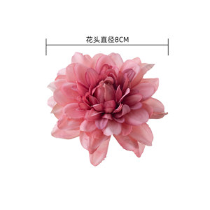 Têtes de fleurs artificielles CallaFloral Dahlia en tissu tissé, couleurs rose, blanc laiteux, rose clair, rose foncé, violet, pour décoration intérieure et mariages - Product Image 4