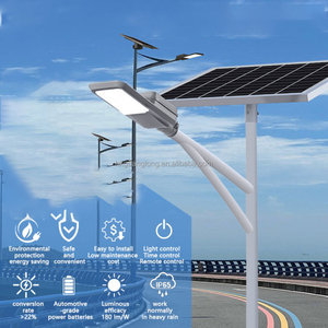 Lampe solaire LED étanche IP65 60W 80W 100W 120W en ABS pour éclairage public, installation économique avec télécommande - Product Image 6