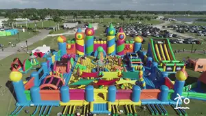 EN14960 Outdoor kommerziellen Riesen Air Bouncer aufblasbaren Trampolin Themenpark der große Bounce House zum Verkauf