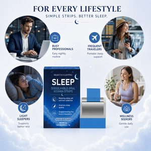 OEM ODM Aide au sommeil personnalisée pour femmes : GABA, Mélatonine, Soutien cérébral rapide, Relaxation, Végétalien, Halal, Bandes orales à dissolution rapide pour le sommeil - Product Image 6