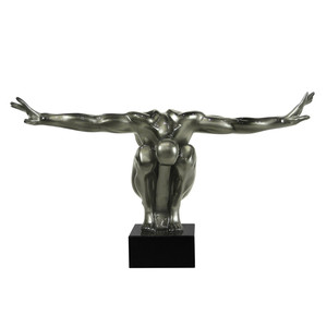 Bán buôn tùy chỉnh Hiện Đại Nam thợ lặn bức tượng nhựa trang trí đối tượng vận động viên tác phẩm điêu khắc - Product Image 3