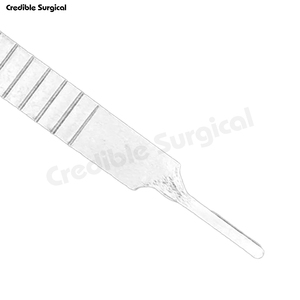 Crédible Surgical Pvt Ltd Manche de scalpel en acier inoxydable extra long Manuel Manche BP à usage unique pour instruments chirurgicaux - Product Image 5