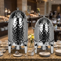 Distributeur de chocolat chaud martelé or et cuivre 12L 19L, machine à boissons en acier inoxydable avec chauffage pour café, lait, thé