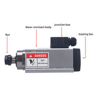 Moteur de broche refroidi par air CNC LY à changement d'outil automatique ATC 220V 4,5KW 6KW 7,5KW pour machine CNC