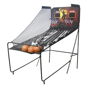 2 person folding adult children shootout basketball game stand