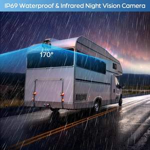 Telecamera di Backup Solare Wireless Magnetica Plug and Play AHD 1080P Impermeabile IP69K con Visione Notturna HD per Camion e Auto - Product Image 5