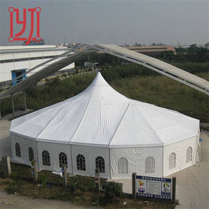 Tente de réception de luxe Yijin de Chine, design 20x30, avec structure en aluminium et toit surélevé, pour événements, à vendre - Product Image 4