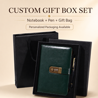 Carnet en cuir A5 avec cadran mécanique et code numérique sécurisé, carnet de bord classique, coffret cadeau, 5 couleurs, 10K vendus, best-seller