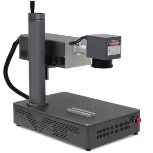 Mesin cetak penanda laser serat untuk peralatan memasak kartu id pintar penanda logam