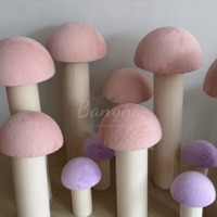 Champignon artificiel géant personnalisé en soie/organza, décoration moderne et professionnelle pour vitrine d'événements