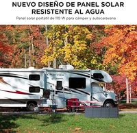 Panneau solaire portable pliable ECOFLOW 110W, 132 cellules, 25% d'efficacité, IP68, étanche à l'eau et à la poussière, camping, camping-cars, utilisation en arrière-cour, gris, 1 an