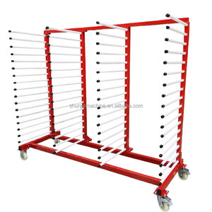 Support de stockage et de transport à structure en porte-à-faux à 12 couches avec quatre roues pour l'industrie et l'entrepôt - Product Image 5