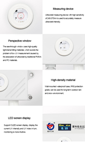 UV Ánh Sáng Cường Độ Tia Cực Tím 4-20mA RS485 Năng Lượng Mặt Trời UV Cảm Biến - Product Image 6