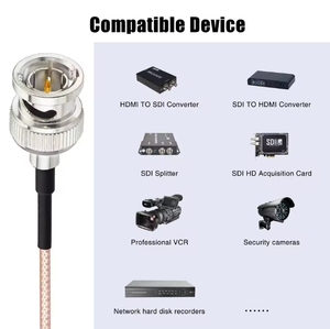 HD <span class=keywords><strong>SDI</strong></span> cáp 75 ohm BNC Cáp rg179 cáp đồng trục Video CCTV Camera An Ninh phát sóng - Product Image 5