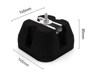 Base de support d'unité de climatisation extérieure avec support de pieds en caoutchouc moulé pour <span class=keywords><strong>climatiseur</strong></span> <span class=keywords><strong>Bloc</strong></span> d'unité <span class=keywords><strong>externe</strong></span> découpé en caoutchouc - Product Image 2