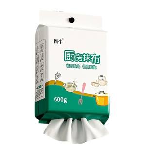 ผ้าเช็ดทำความสะอาดครัวกวนหนิว 600 กรัม แบบใช้แล้วทิ้ง ทนน้ำมัน ขจัดคราบ สำหรับห้องครัว - Product Image 1