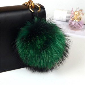 פונפונים מפרוות דביבון טבעית 15 ס\\\"מ בהתאמה אישית לכובעי סריגה למבוגרים ולילדים, אביזרים בעבודת יד, יוקרתיים, סיטונאי, קישוט לחורף - Product Image 5