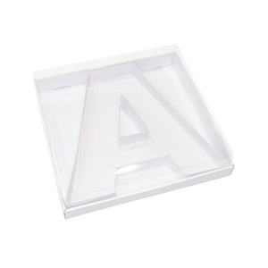 Boîte cadeau en carton en forme de lettre, transparente, remplissable, pour bonbons, fleurs, fraises, avec couvercle - Product Image 3