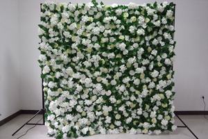 Effets 3D personnalisés mélange plante fleur tapis muraux fleurs artificielles panneau de rose murale pour mariage Yoga boutique décoration - Product Image 3