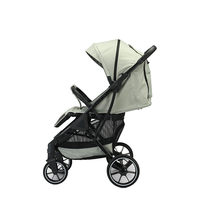 Poussette bébé portable de luxe 2 en 1 pliable avec cadre en alliage, 4 roues, système de dossier inclinable multi-positions, utilisation toute saison pour bébés