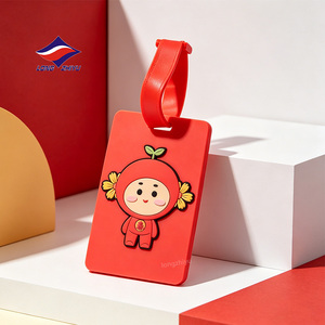 Etiqueta <span class=keywords><strong>de</strong></span> Equipaje <span class=keywords><strong>de</strong></span> PVC Suave Personalizada Longzhiyu, 20 Años <span class=keywords><strong>de</strong></span> Experiencia, Etiqueta <span class=keywords><strong>de</strong></span> Silicona con Letras, Accesorio <span class=keywords><strong>de</strong></span> Viaje, Duradera, Impermeable, Etiqueta con Nombre - Product Image 1