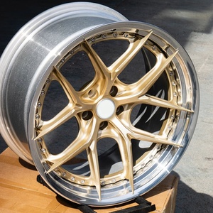 Juego de 2 Ruedas Forjadas de Aleación de Aluminio Personalizadas de 17 18 19 20 21 Pulgadas 5x100 5x108 5x112 5x114.3 5x115 5x120 5x127 <span class=keywords><strong>La</strong></span> Voiture Noire Rim - Product Image 5