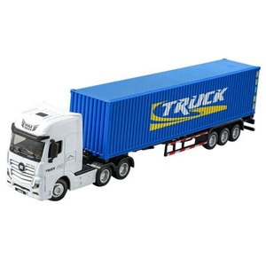 SJY-1732 1:50 Camion porte-conteneurs semi-alliage, modèle de simulation de véhicule de transport pour cadeaux - Product Image 2