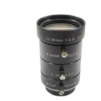 Premium 10mp 12 ~ 36 2/3 "f2.8 Zoom endüstriyel Lens makinesi görüş