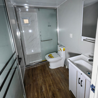 Maison conteneur en acier extensible de 40 pieds Conteneur préfabriqué de 20 pieds pour 2 chambres à coucher Conteneur pliable pour hôtels Petites maisons bon marché